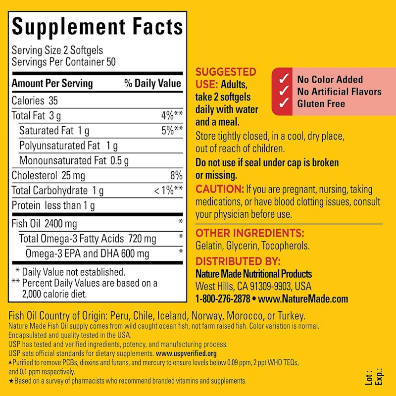 Fish Oil 1200 mg Softgels 2