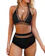 OMKAGI Women Mesh High Waisted Bikini Set 1