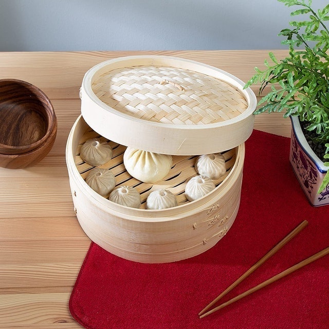 2-Tier Bamboo Steamer Basket 4