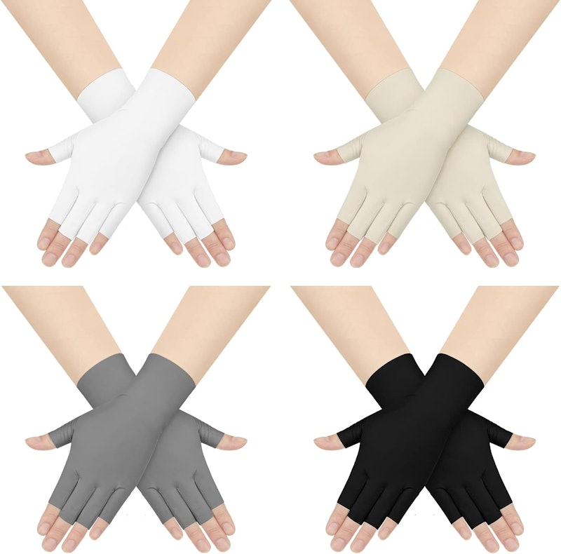 4 Pairs Sun Protection UV Gloves 1