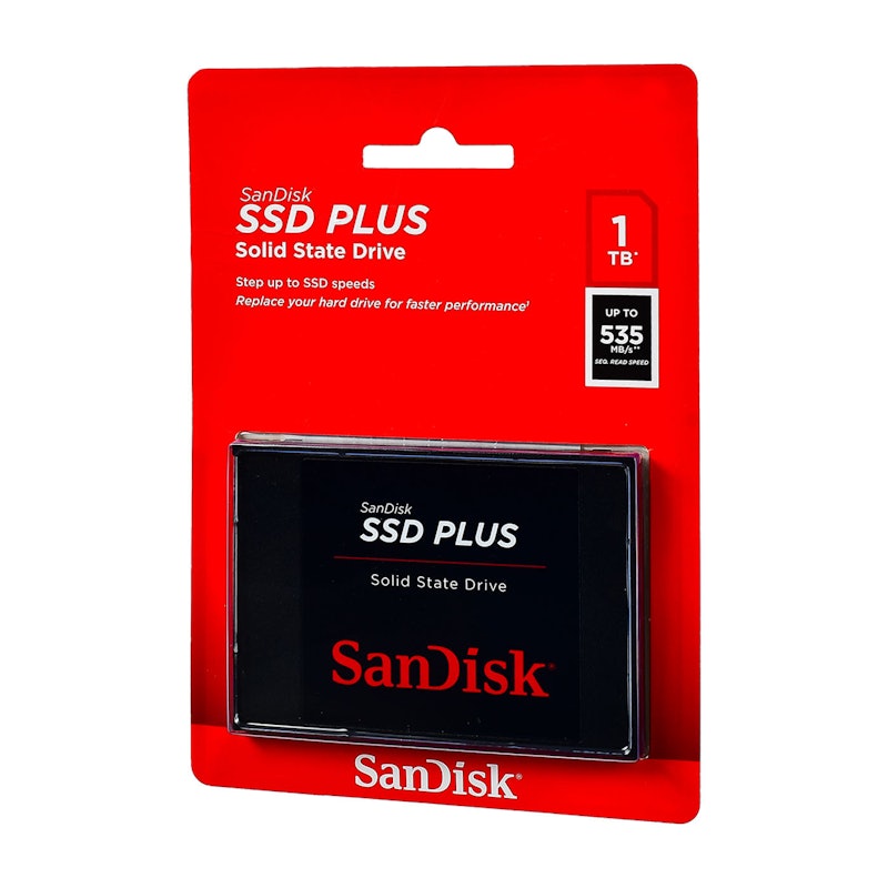SanDisk SSD PLUS 2.5" 1TB SATA III SLC Internal Solid State Drive (SSD) 3