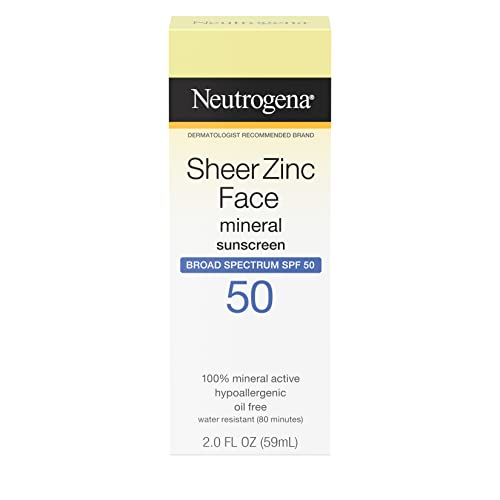 Neutrogena Sheer Zinc Face Dry-Touch Sunscreen Broad Spectrum SPF 50 For Sensitive Skin 1