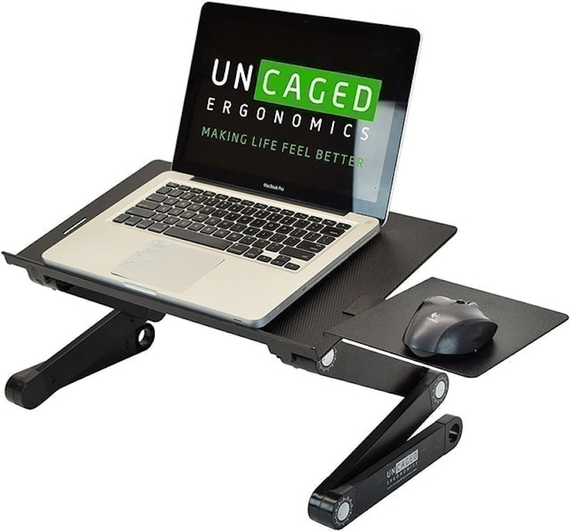 Angle tilt Aluminum Desktop Tray 1