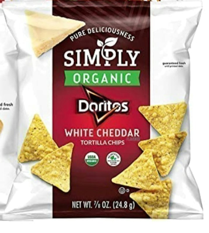 Organic Doritos White Cheddar Tortilla Chips 1