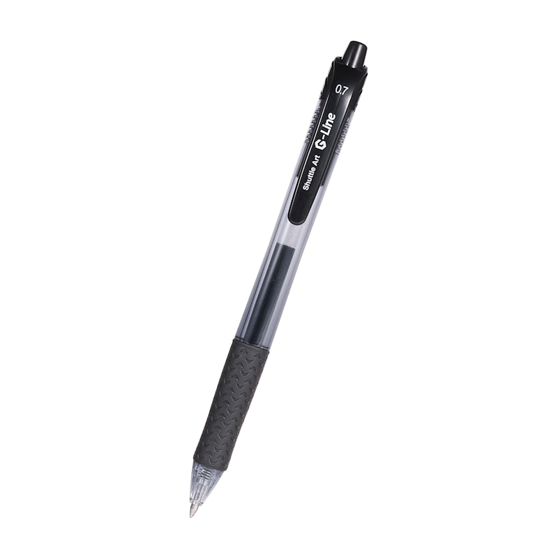 Retractable Black Gel Pens 1