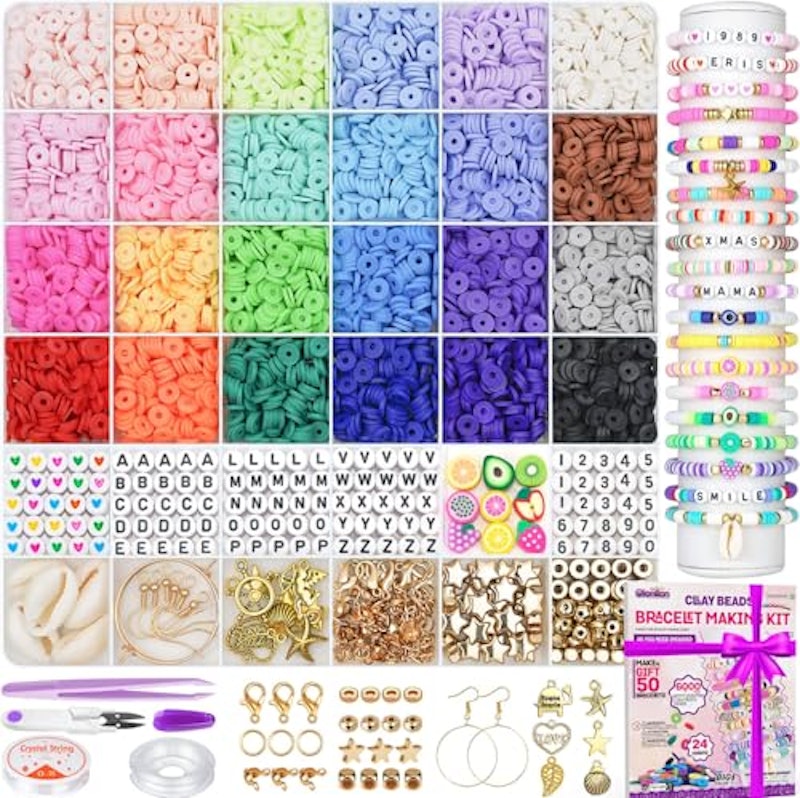 Gionlion 6000 Clay Beads Bracelet Making Kit 1
