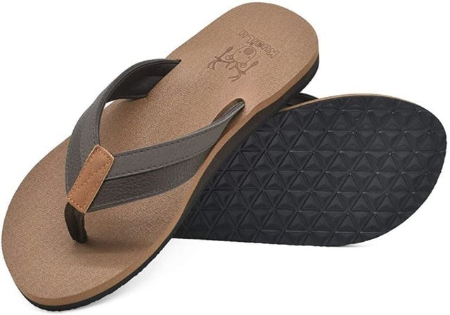 Yoga Mat Leather Flip-Flops 1