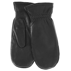 Snowfall Deerskin Mittens