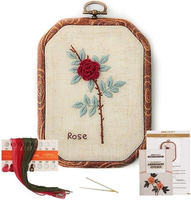 Chinese Flowers Pick Series Embroidery Starter Kit 1
