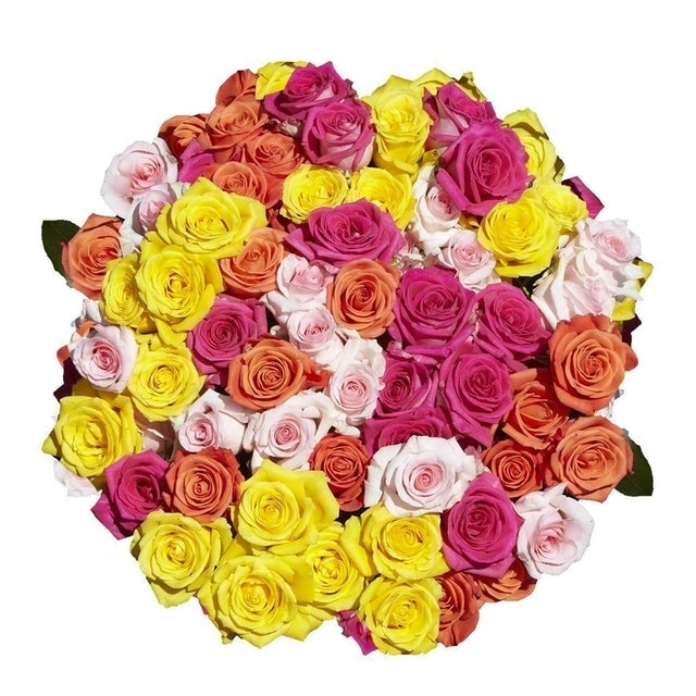 100 Assorted Color Roses 1