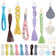 INFUNLY 8 Set DIY Macrame Wristlet Keychain Kits for Adults 1