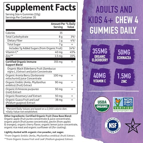 Organics Elderberry Immune Gummy 2