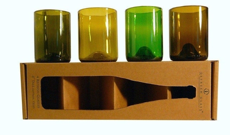 Recycled Wine Bottle Glassware 2