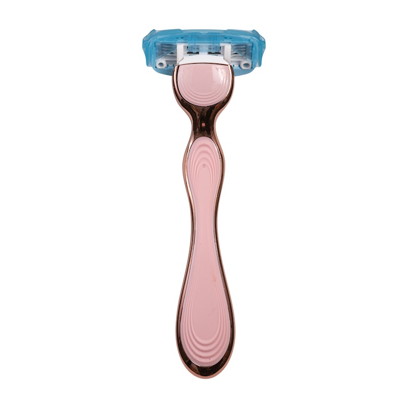 Hydro Silk Rose Gold Metal Handle Razor 1