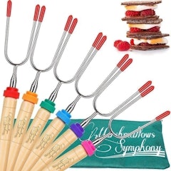 Campfire Roasting Sticks for Marshmallow and Hot Dog