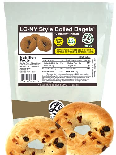 Low Carb NY Style Cinnamon Raisin Bagels 1