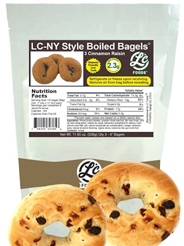 Low Carb NY Style Cinnamon Raisin Bagels 1