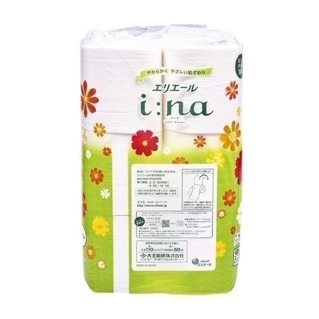 Elleair I:na Double-Ply 50m Floral Scent 12 Rolls 2