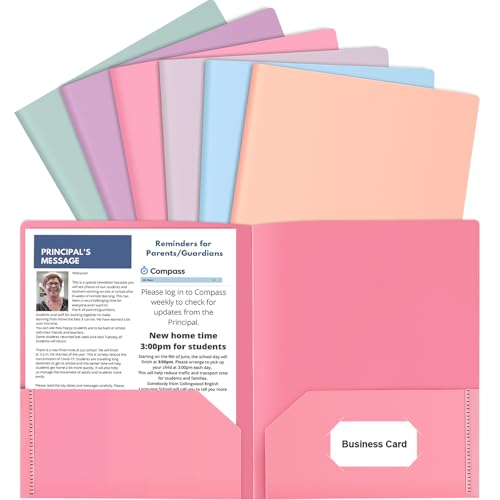 6 Pack Colored File Folders 1