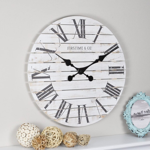 Shiplap Farmhouse Wall Clock 1