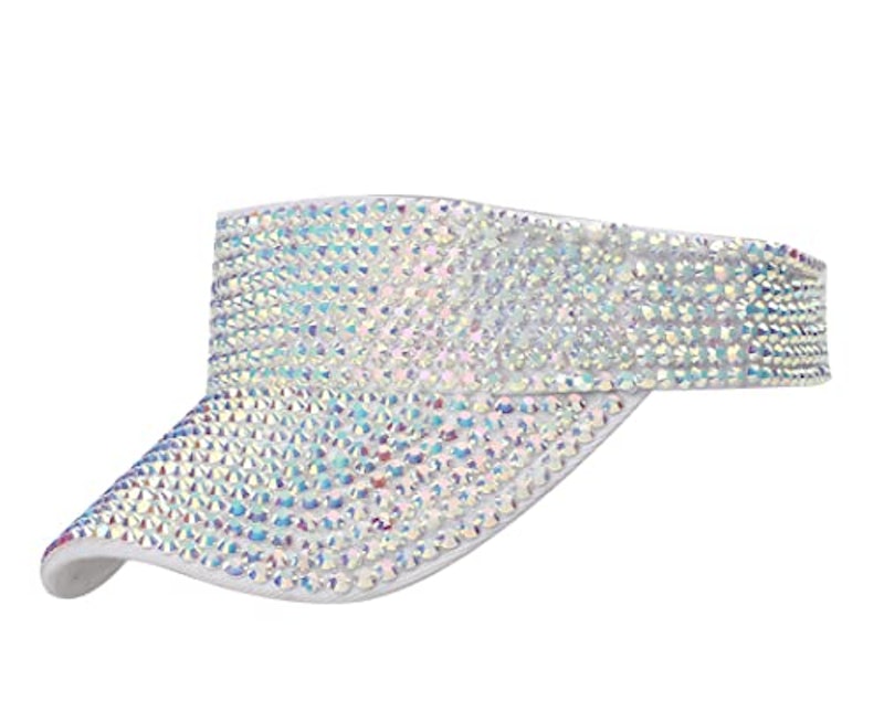 Shiny Rhinestones Sport Sun Visor 1