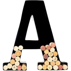 Metal Monogram Wine Cork Holder