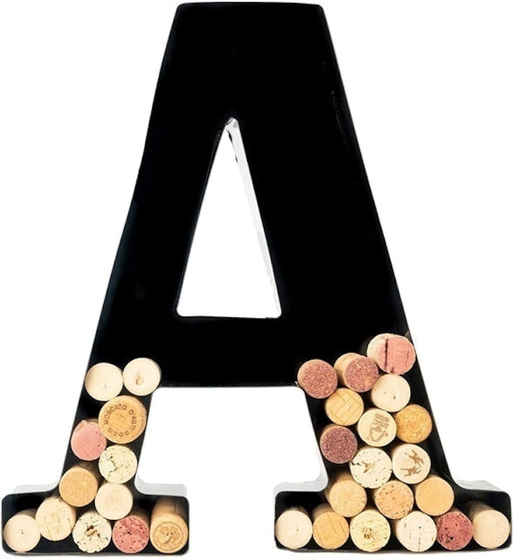 Metal Monogram Wine Cork Holder 1
