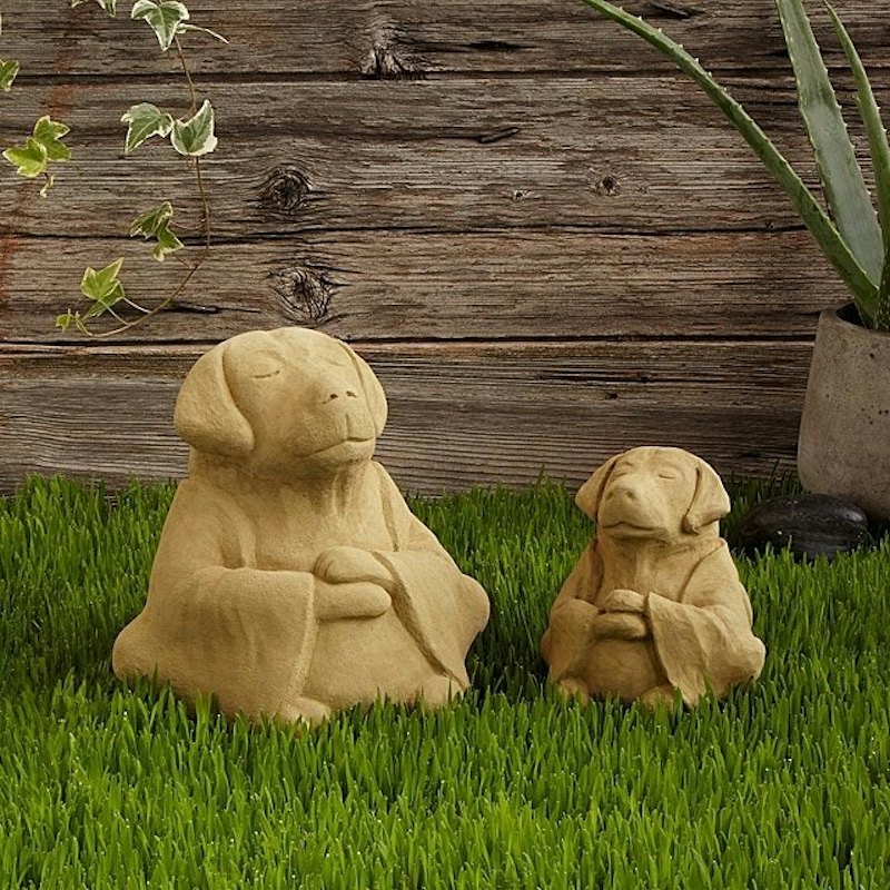 Zen Dog Garden Sculpture 1
