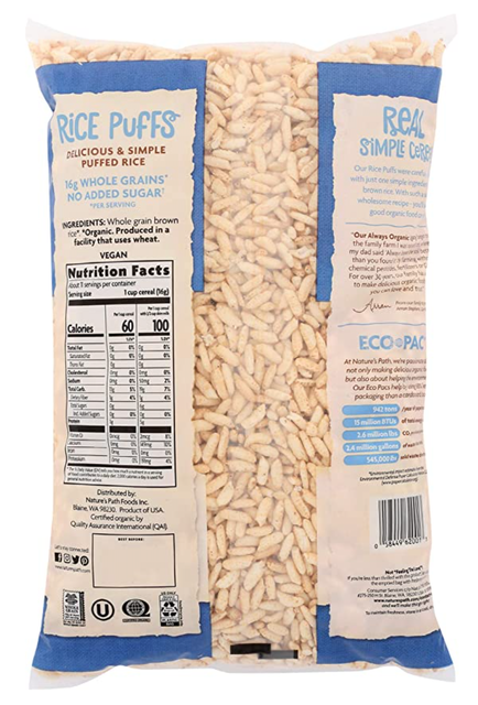 Organic Rice Puffs Cereal 2