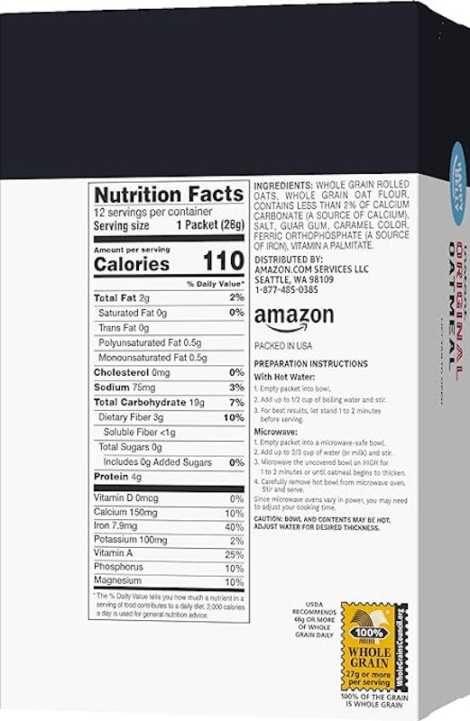 Instant Oatmeal, Original 2