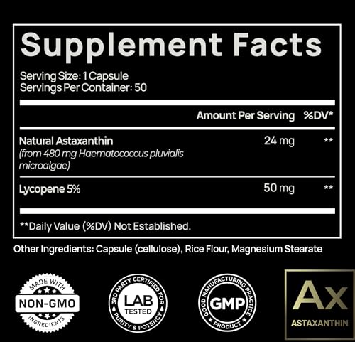 Astaxanthin + Lycopene Carotenoids Skin Supplement 2