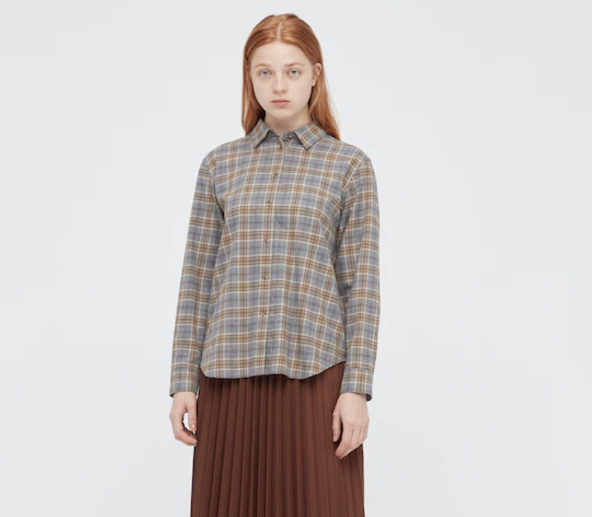 Flannel Checked Long-Sleeve Shirt 1