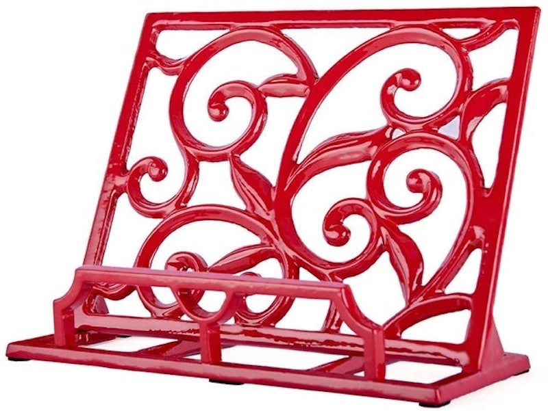 Vintage Cookbook Stand in Cast Iron 1