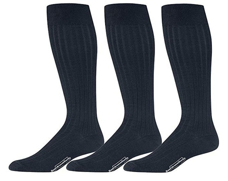 Merino Wool Ribbed Dress Socks 1