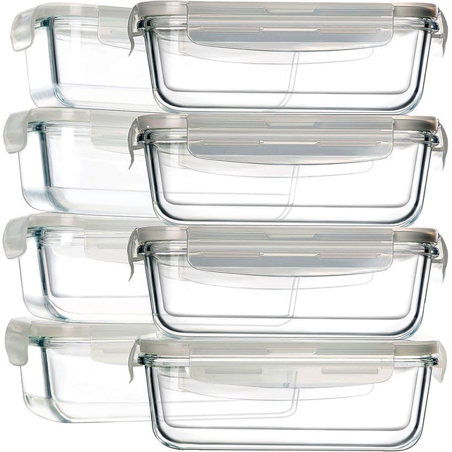 Bayco 16-Piece Glass Food Storage Containers 1