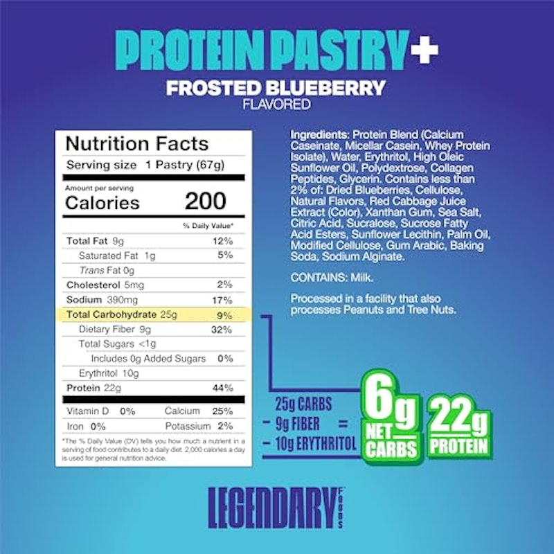 Frosted Bluberry Protein Pastry 2