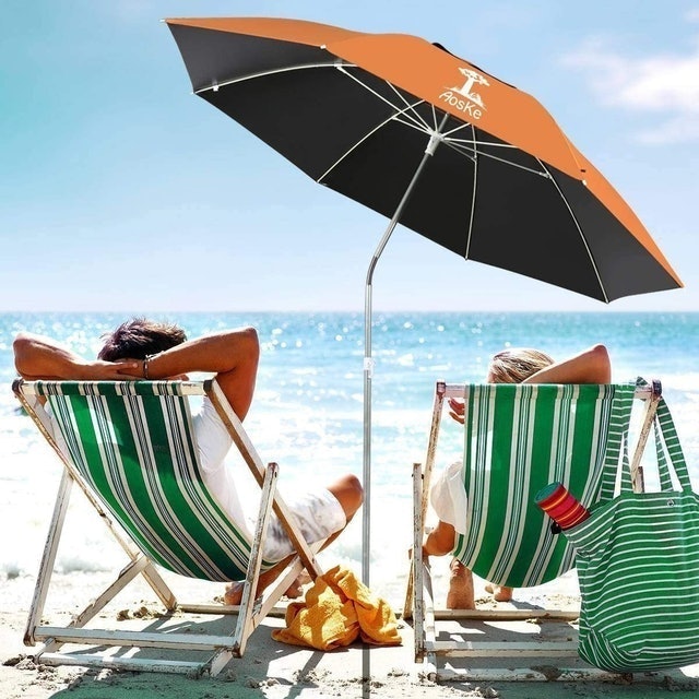 Beach Umbrella with 360-Degree Tilt 2