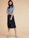 Marks and Spencer Corduroy Button Front Midi A-Line Skirt 1