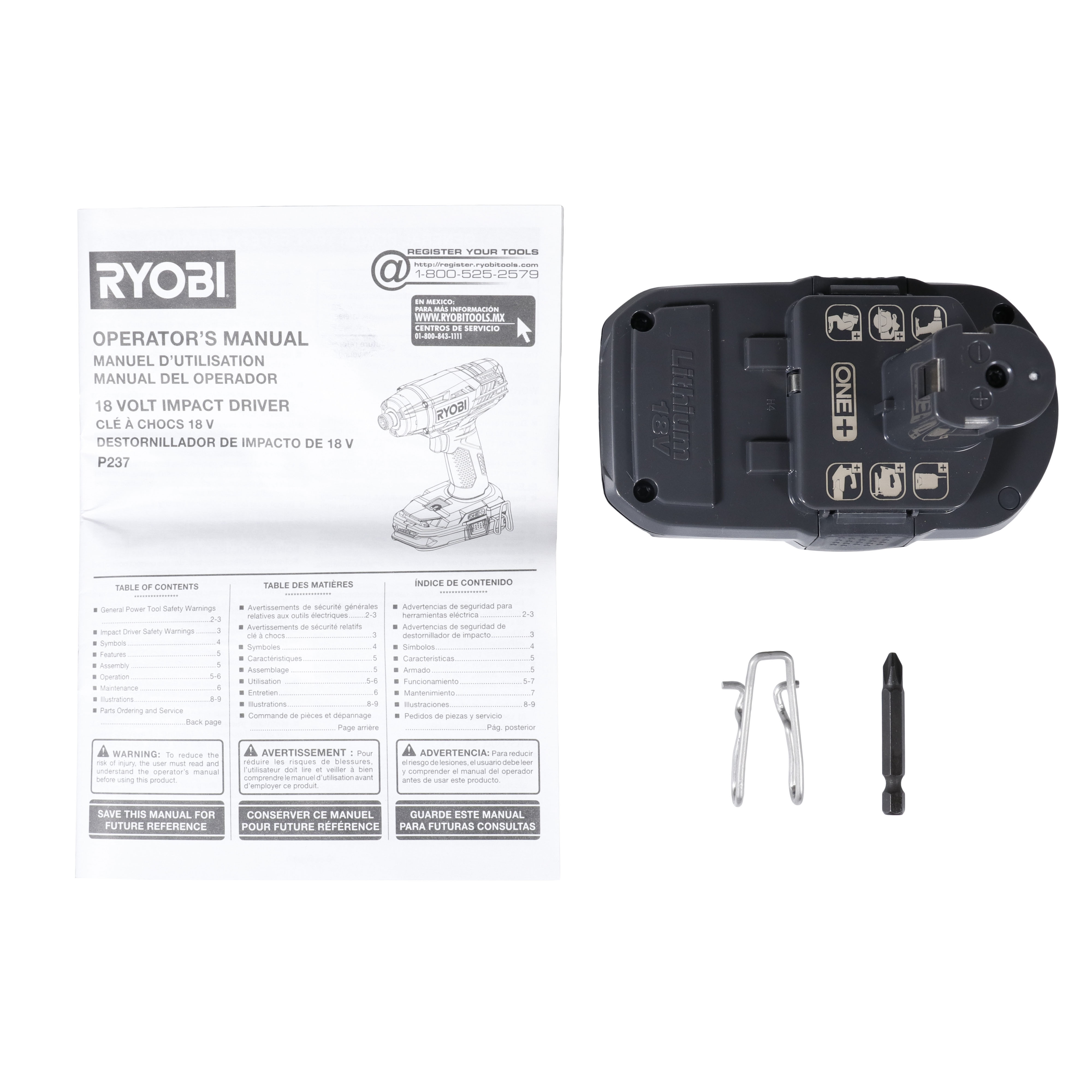18V ONE+ 3-Speed 1/4” Impact Driver 4