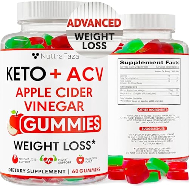 Keto + ACV Apple Cider Vinegar Gummies 1