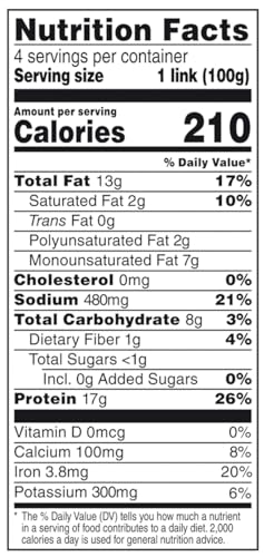 Sausage Plant-Based Dinner Links, Hot Italian 2