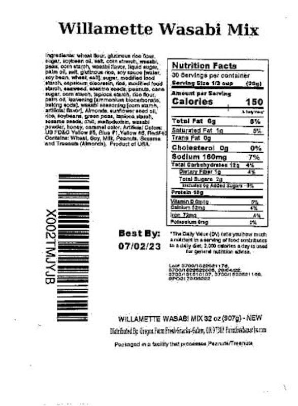 Wasabi Pea Mix and Crackers 2