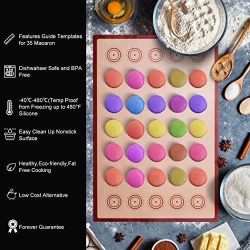 Macaron Silicone Baking Mats Kit 2