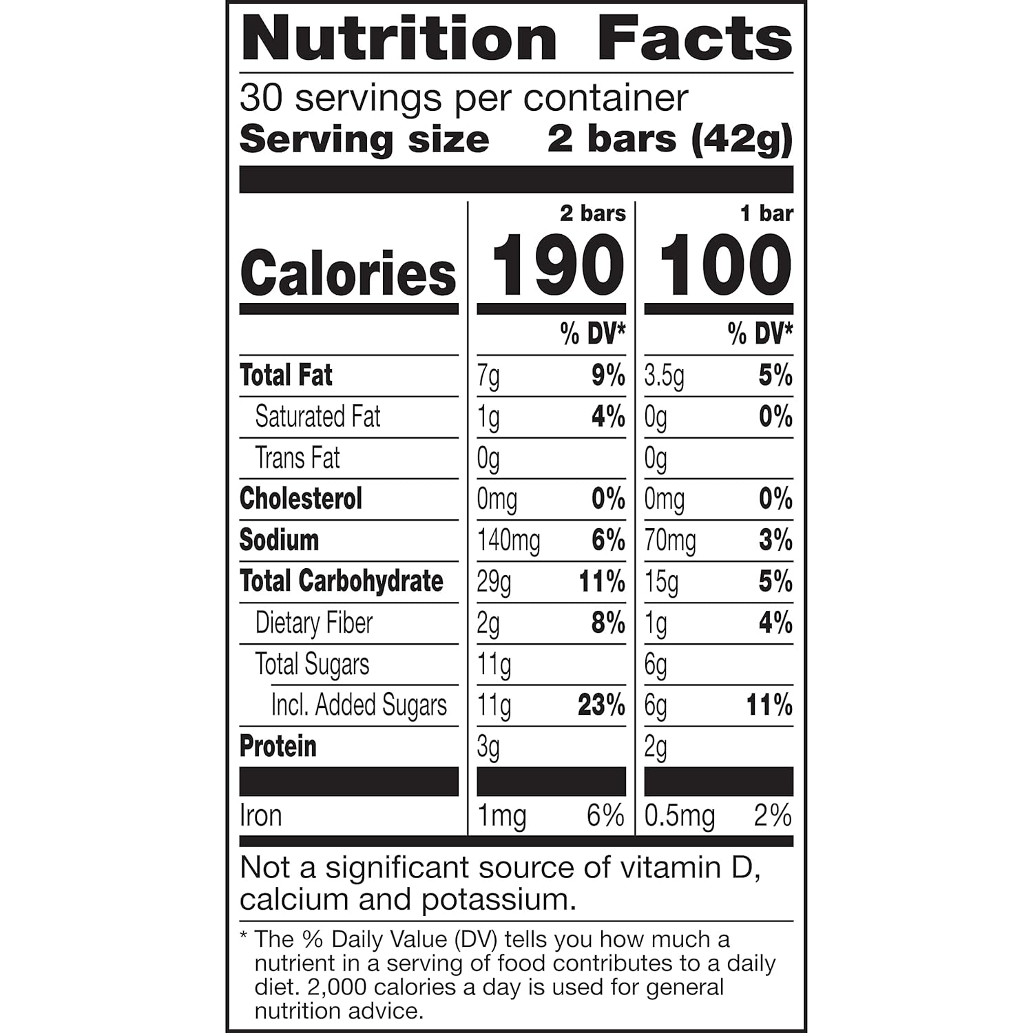 Oats 'n Honey Crunchy Granola Bars 6