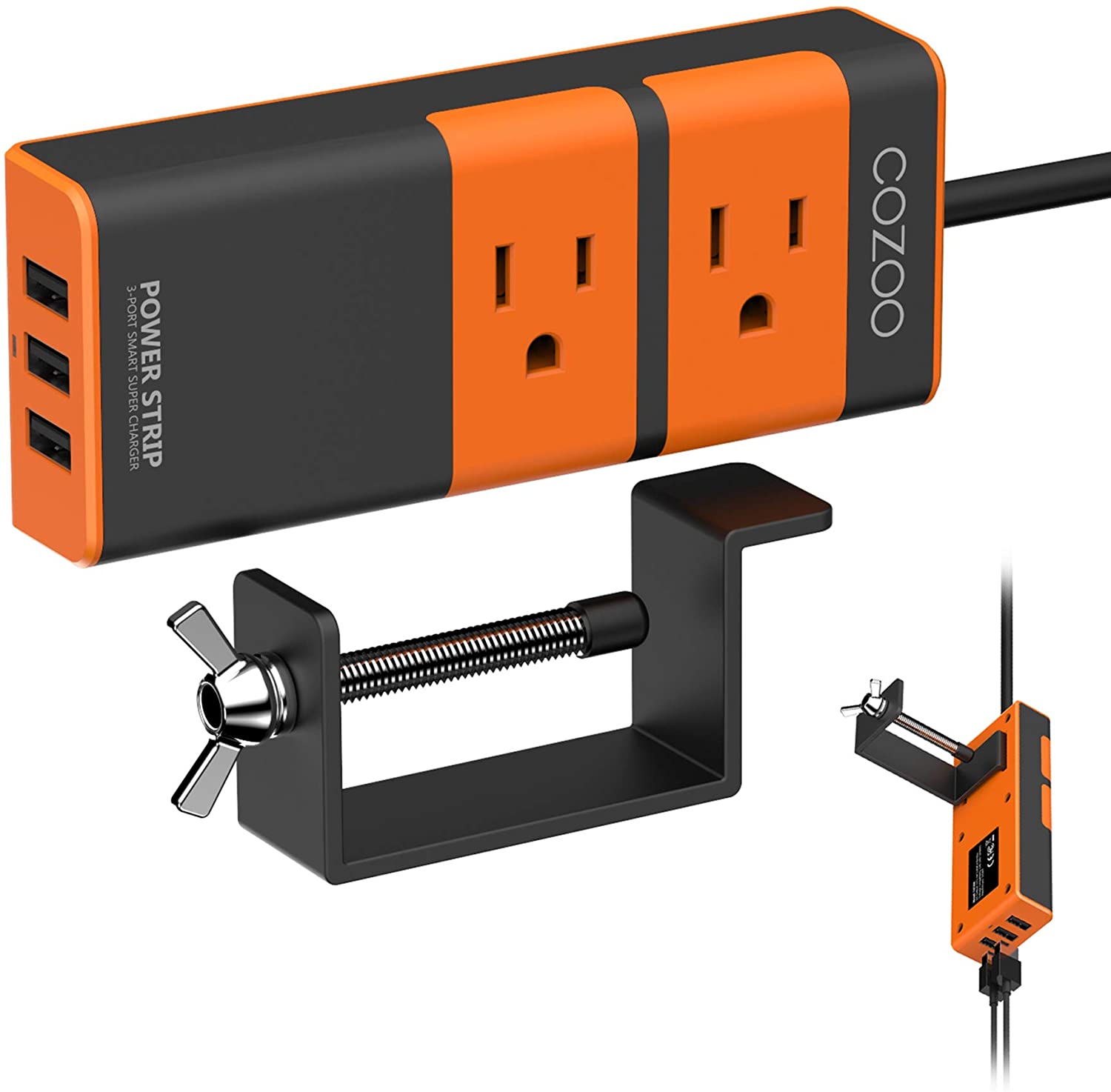 Aluminum 2-Outlet Travel Power Striip 1