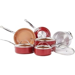 Copper-Infused Ceramic Nonstick Cookware Set
