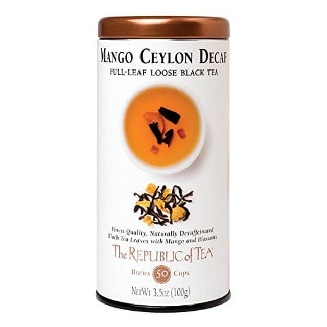 The Republic Of Tea Mango Ceylon Decaf Full-Leaf Black Tea (3.5 Ounces) 1