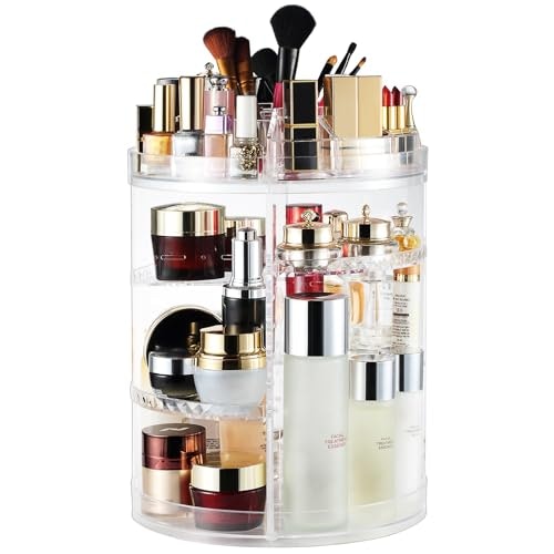 Look for a Rotating Lipstick Organizer for Easy Access