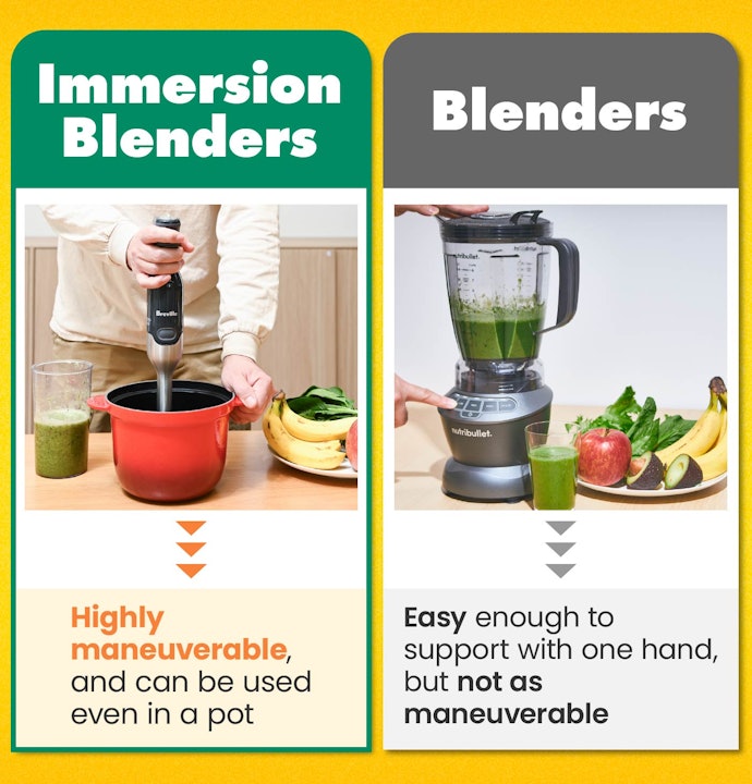 The Difference Between an Immersion Blender and a Mixer is Just How You Use Them! The Immersion Blender Is More Maneuverable