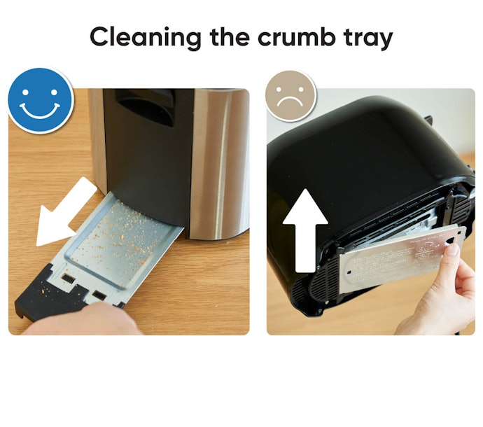 Crumb Trays That Slide Out Are Easier to Clean